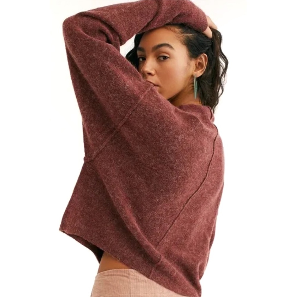 Free People | Breakaway Mockneck Pullover Sweater Size S Wool Alpaca
